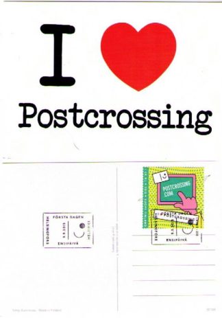 Postcard with Postcrossing Stamp