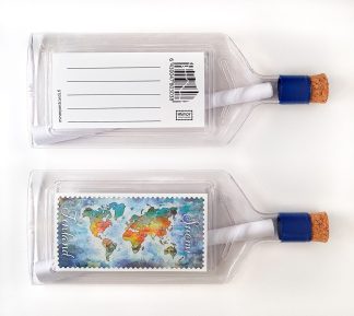 "World map" - message in a bottle