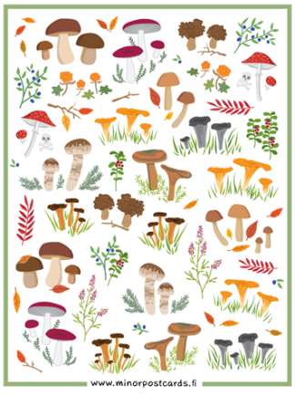 Harvest from the forest sticker sheet