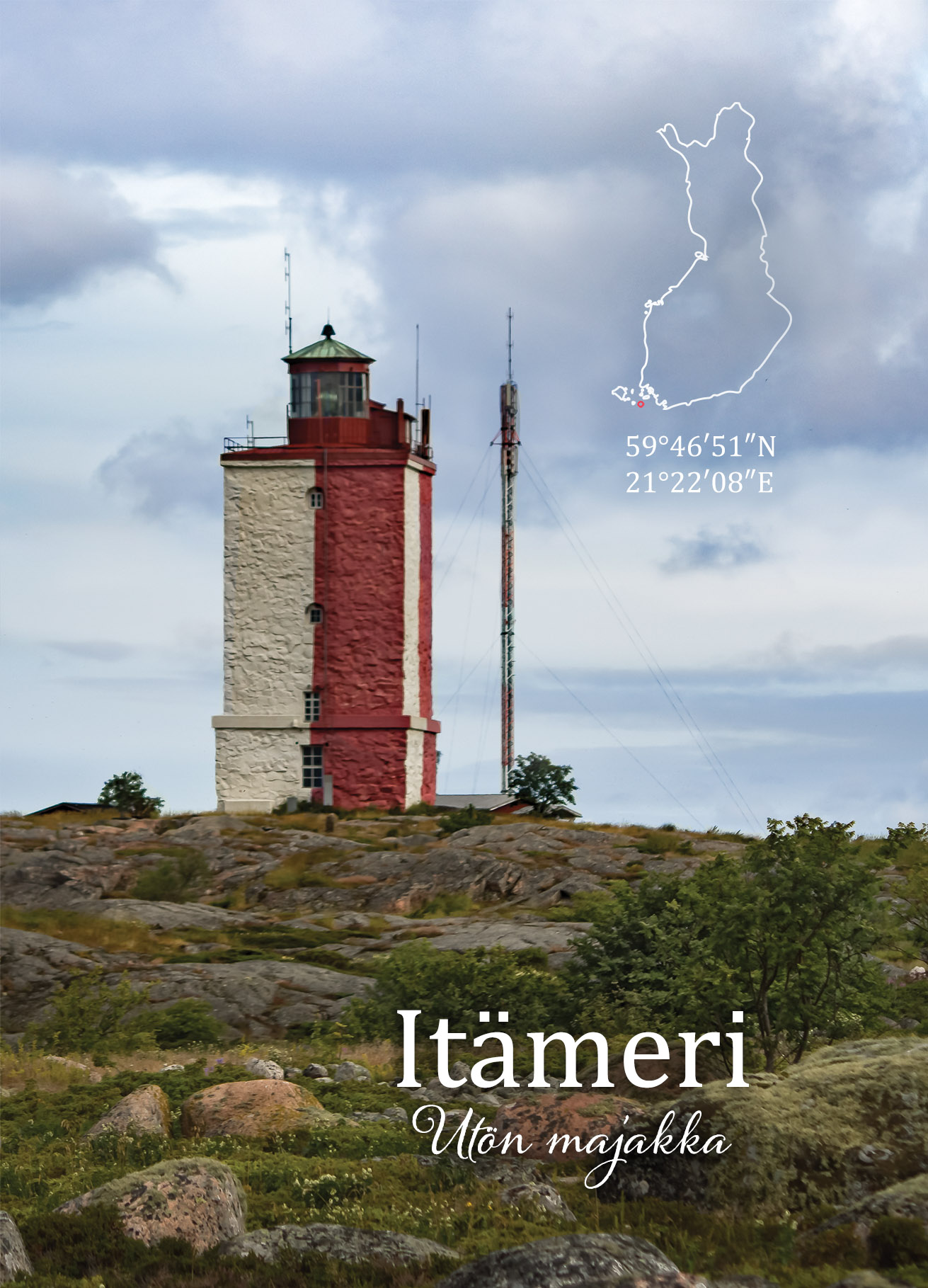 Utö lighthouse on the map – Minor Postcards