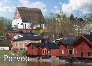 Old Porvoo on the map