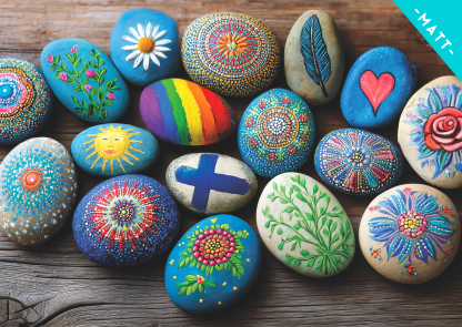 Painted stones