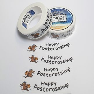 Mail bear washi tape
