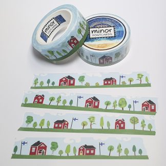 Punainen tupa washi-teippi