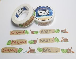 Sauna (horizontal design) washi tape
