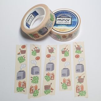 Sauna (vertical design) washi tape