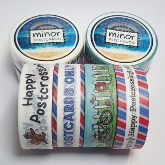 Washi tape Postcrossing set