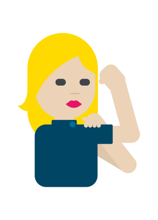 Girl power - emoji