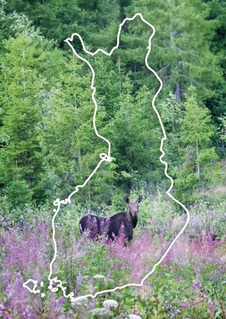 Map of Finland: Elk