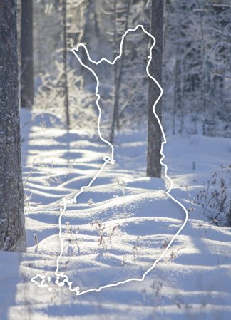 Map of Finland: Snowdrift